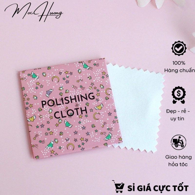 Set 20 Khăn/Giấy lau bạc, trang sức loại xịn 5x5cm, sạch đẹp dễ dùng - TH917 MOCHUONG JEWELRY