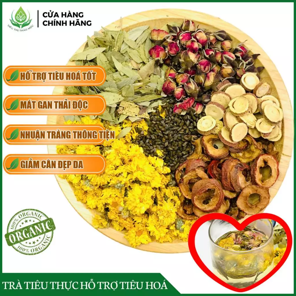 ✅[CHÍNH HÃNG] Trà Tiêu Thực Tốt Cho Tiêu Hoá Đường Ruột Mát Gan Nhuận Tràng Thông Tiện