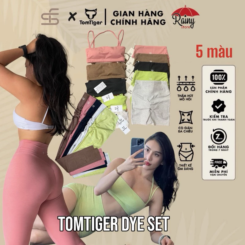 [ TomTiger - Thun Lạnh] TÁCH LẺ Quần Đùi/ Quần Dài TOMTIGER DYE Tập Gym, Yoga Cao Cấp Rainy Store