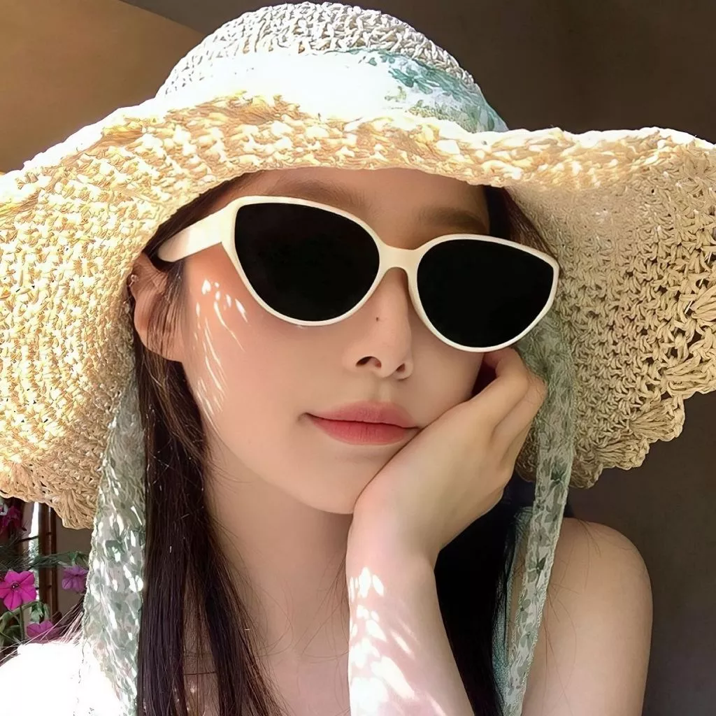 Kính râm mát thời trang nữ nam cá tính phong cách retro Hàn Quốc đi chơi biển dã ngoại đẹp rẻ 297