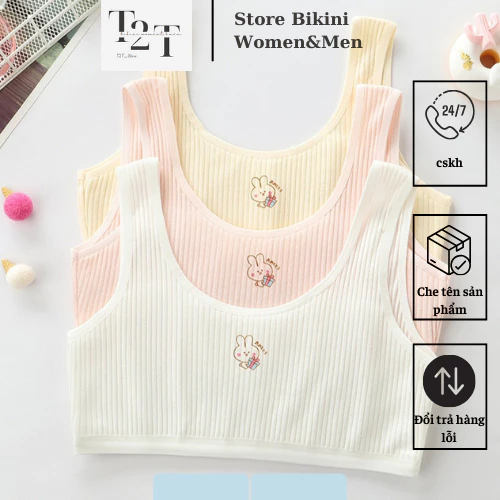 Áo lót nữ học sinh cấp 2 cấp 3 áo lá nữ sinh không đệm - có đệm đồ lót bé gái từ 30-55kg