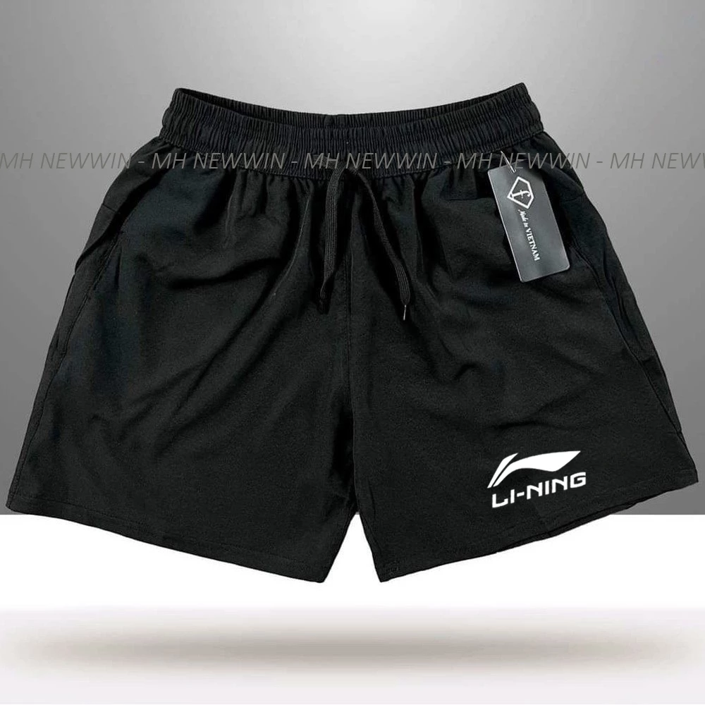 QUẦN ĐÙI THỂ THAO NAM - IN LOGO LI NINGG - DỄ VẬN ĐỘNG - CHẤT THUN MÈ THOÁNG KHÍ - SIZE 40-100KG