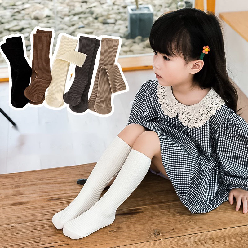 tất đùi giữ ấm đầu gối cho bé 1-6 tuổi sợi bông mềm mại thoáng khi khử mùi
