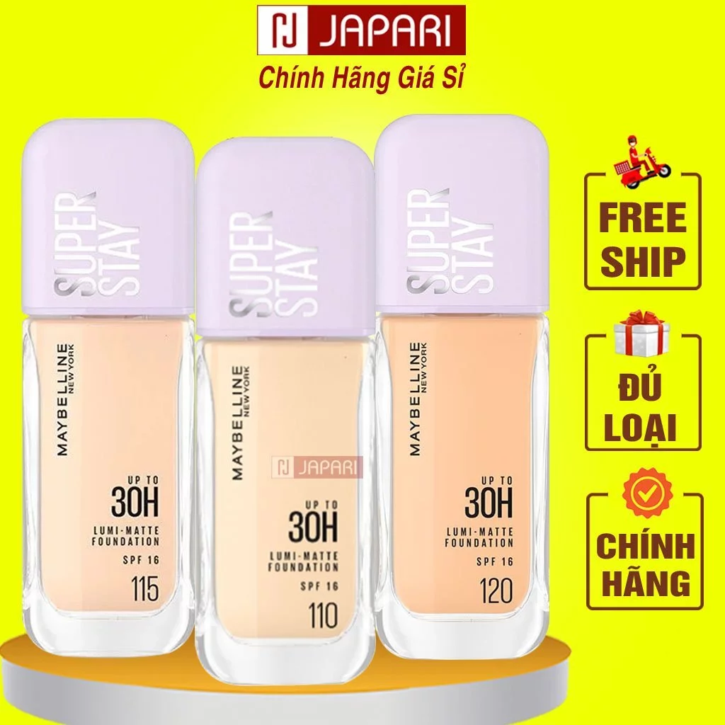 Kem Nền Maybelline SuperStay Kiềm Dầu Lâu Trôi - Kem Nền Fit Me Maybeline Che Khuyết Điểm BB Cream Make Up Japari