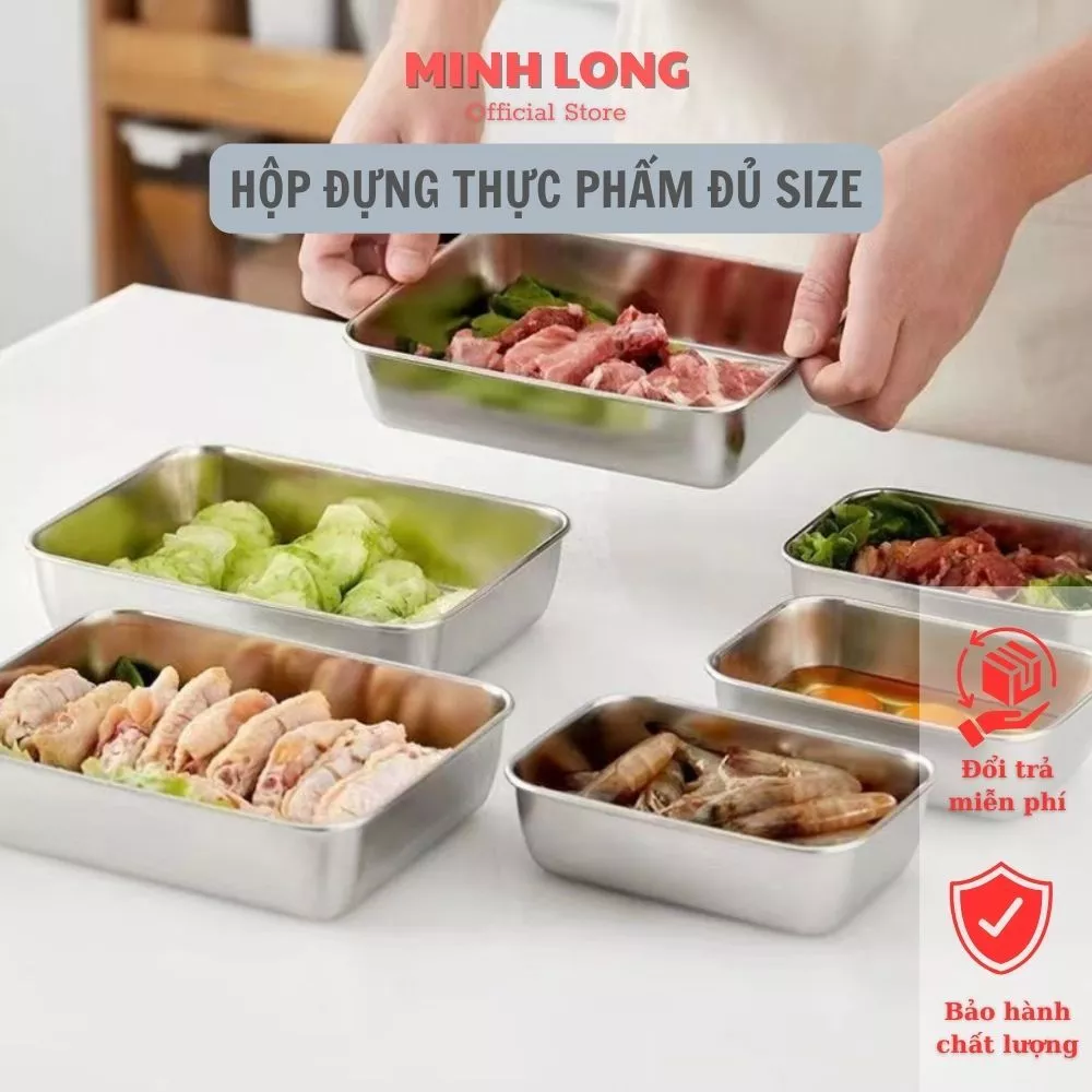 KHAY HỘP ĐỰNG THỨC ĂN , ĐỰNG THỰC PHẨM ĐA KÈM NĂNG NẮP NHỰA
