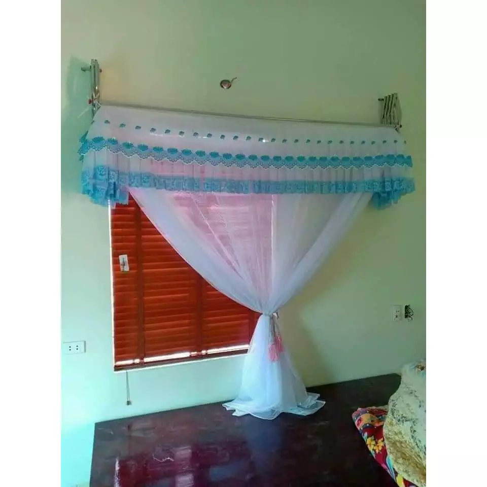 Màn Khung Xếp Khoan Tuờng HT, Vải Tuyn Lạnh Cao Cấp, Thiết Kế Thông Minh Tiện Lợi Dễ Dàng Lắp Đặt, Khung Chắc Chắn