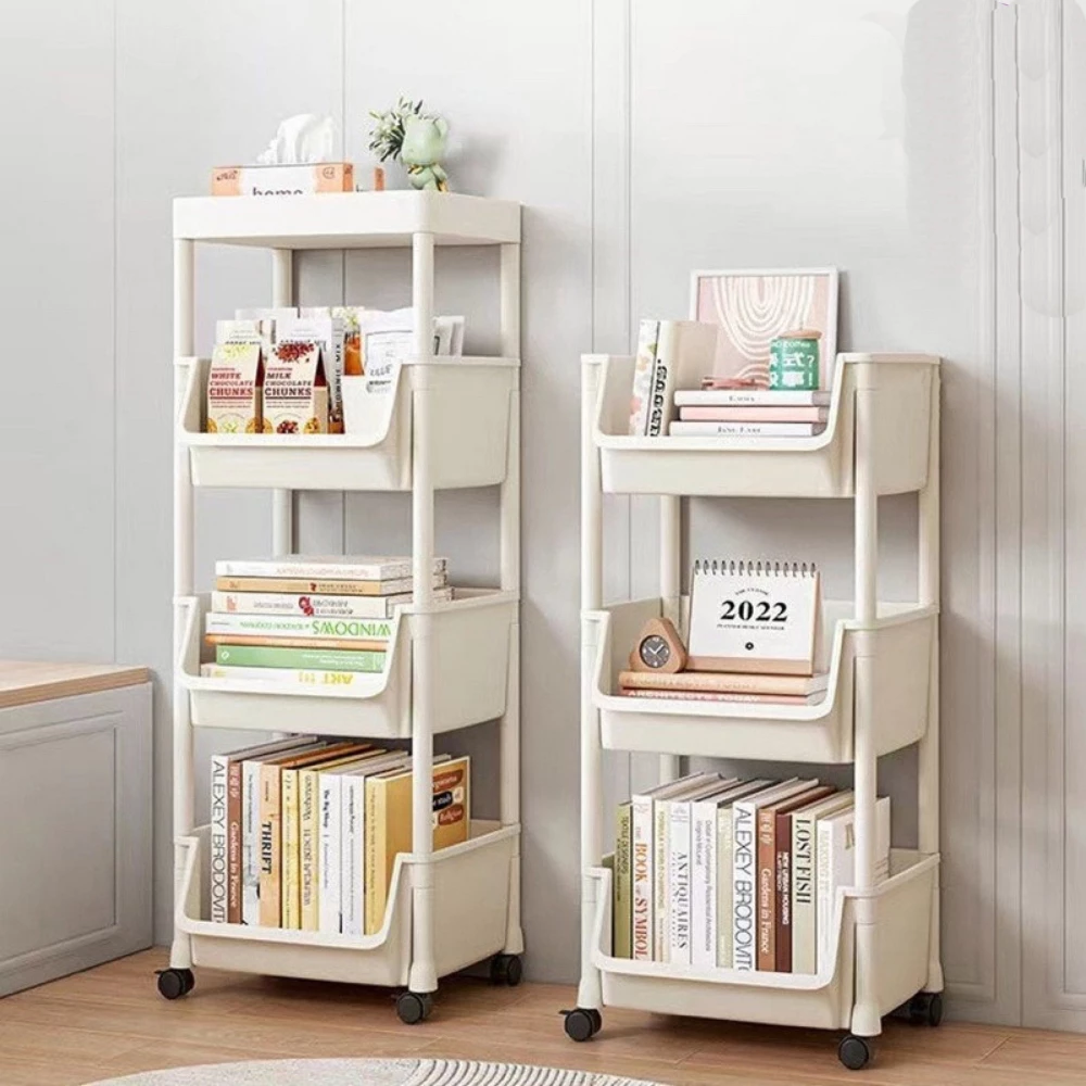 Kệ Đê đồ 3 tầng - 4  Tầng Đa Năng Có Bánh xe , Kệ Sách, Kệ Phòng Khách, Phòng Học, Nhà Bếp, Phòng Tắm (393)