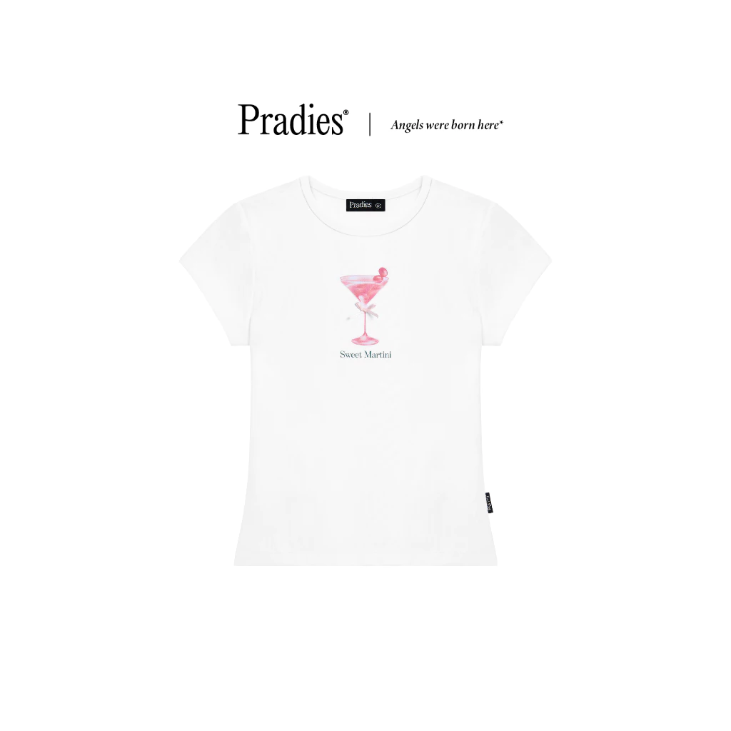 Áo Thun Nữ Baby Tee Vải Co Giãn Form Ôm PRADIES - Sweet Martini