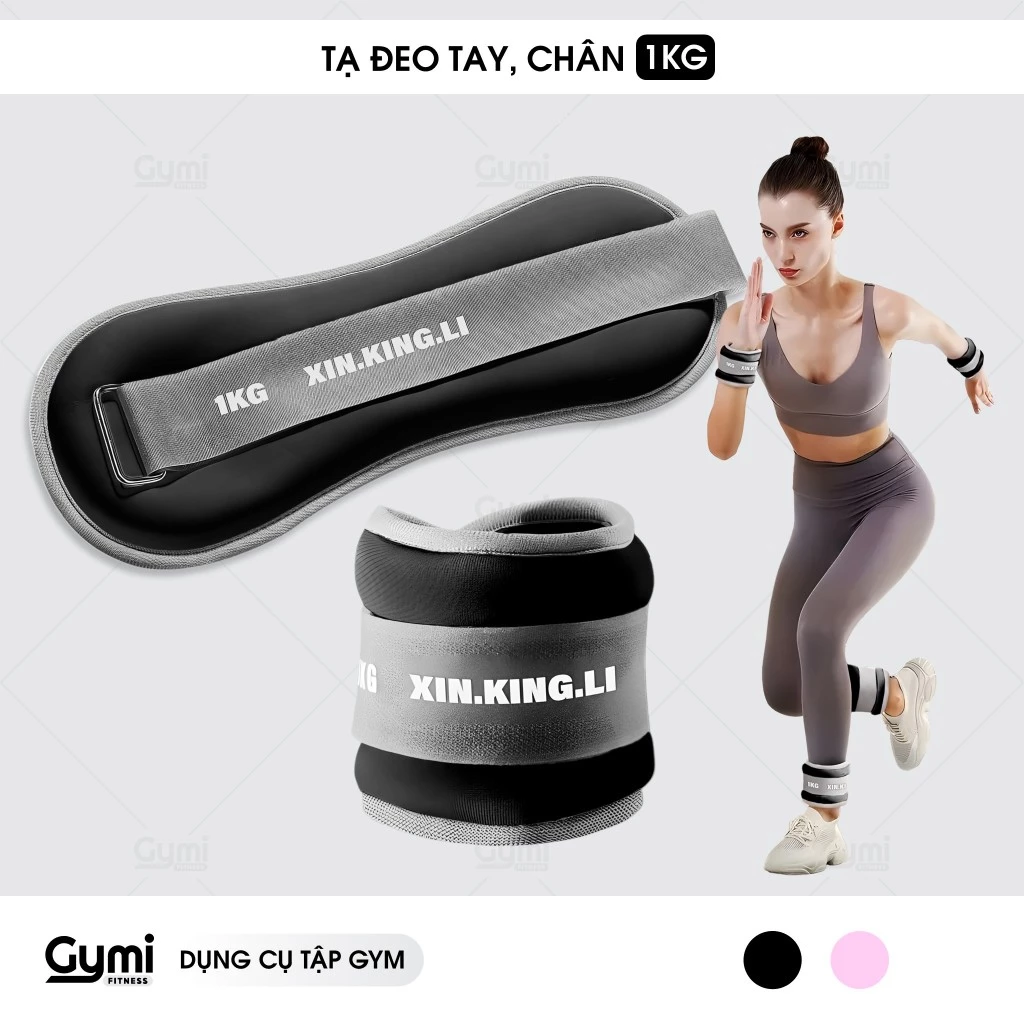 Tạ Đeo Chân Tay 1kg - Tạ Tập Gym Chạy Bộ - Dụng Cụ Tăng Sức Bền Khi Tập Luyện Thể Thao - TaChan1kg