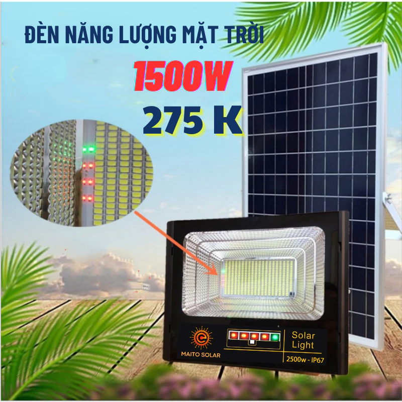 Đèn Pha Năng Lượng Mặt Trời, Chống Nước Ngoài Trời Siêu Sáng, Đèn Năng Lượng Mặt Trời Siêu Sáng