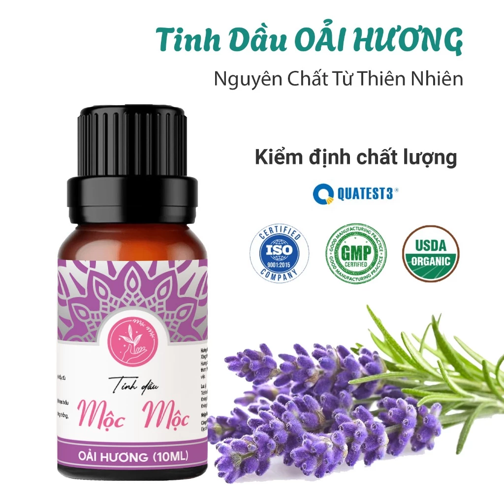 Tinh Dầu Oải Hương Nguyên Chất - Tinh dầu thơm phòng ngủ, Thư giãn, Ngủ Ngon, Đuổi Muỗi, Khử mùi