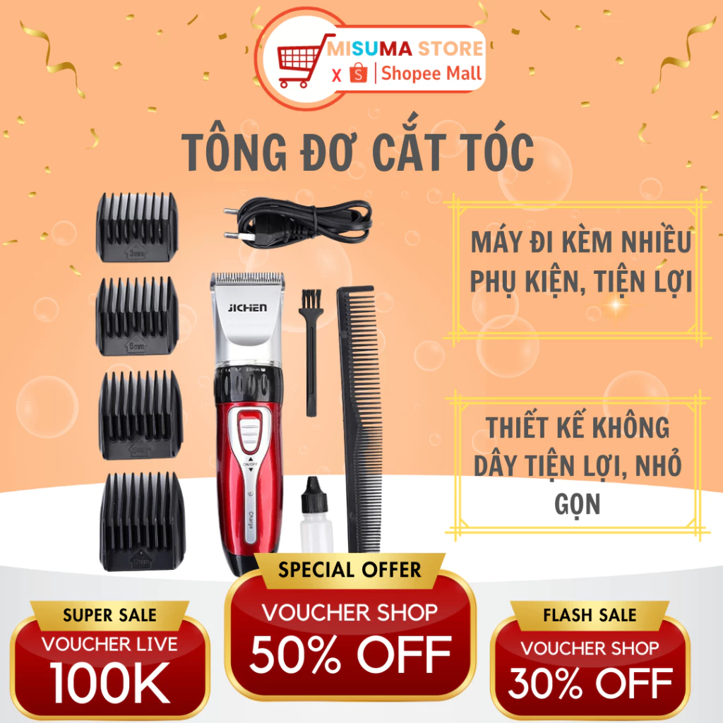 Tông đơ cắt tóc gia đình Máy Hớt Tóc Cao Cấp Đa Chức Năng Mẫu Mới 2026