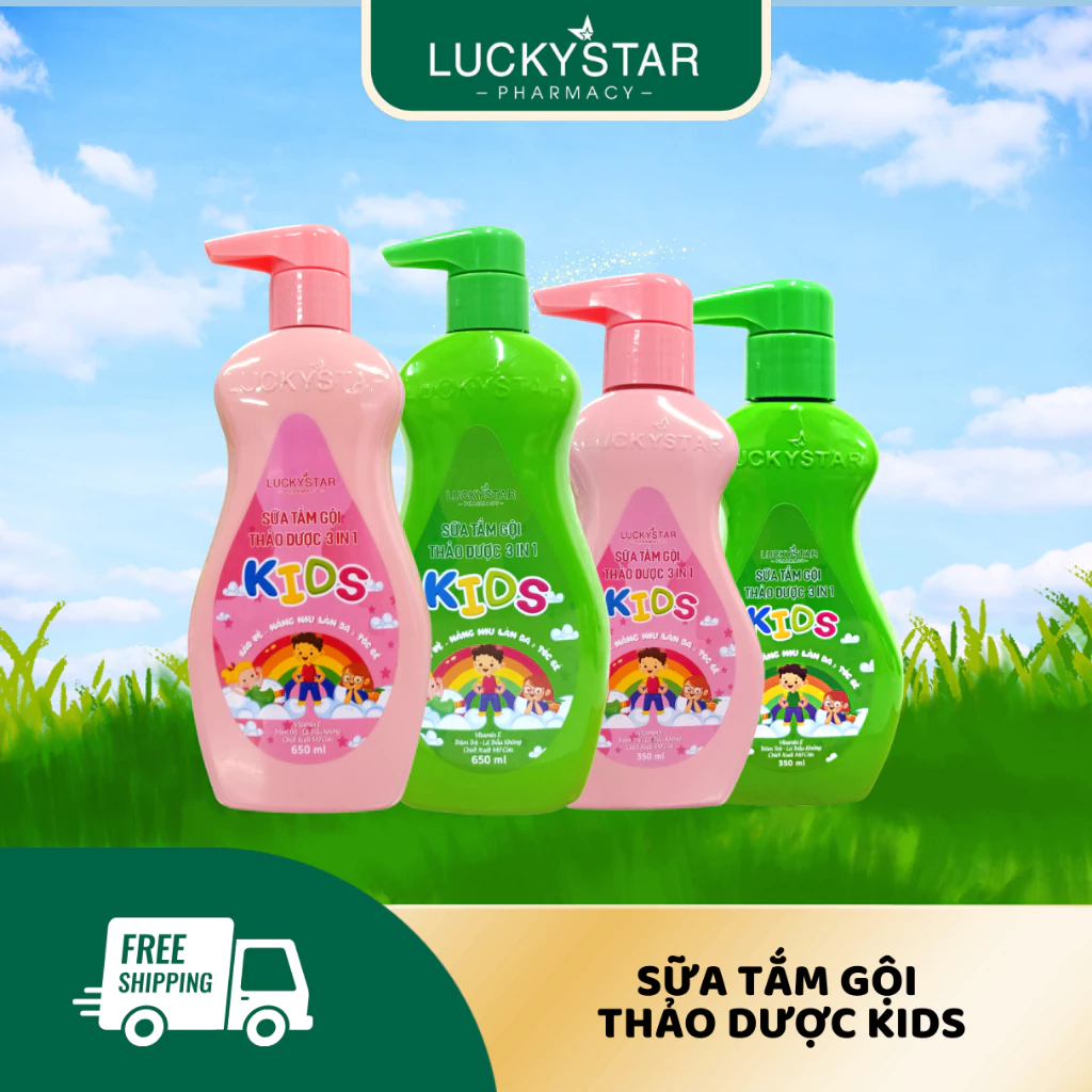 Sữa Tắm Gội Kids 3IN1 Lucky Star - 350/650ml