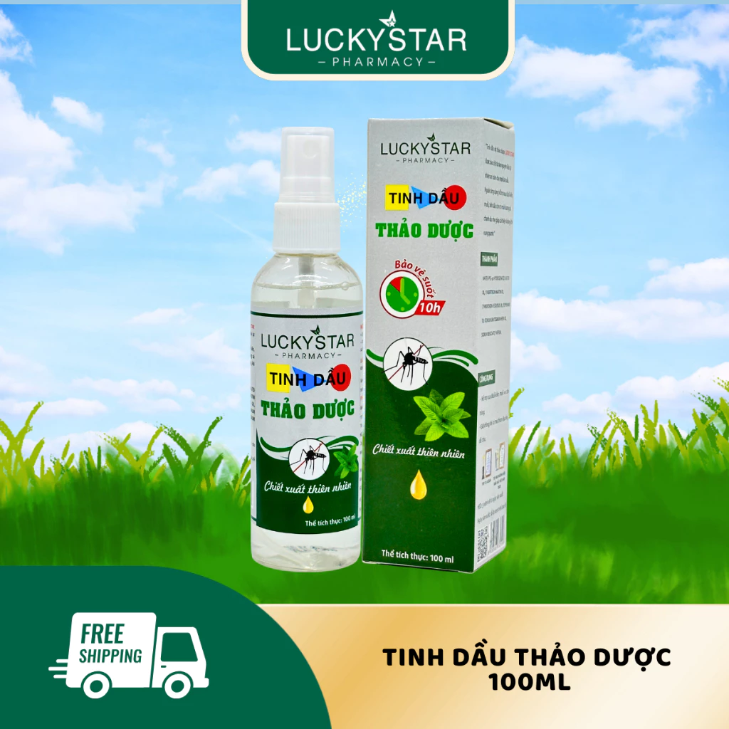 Tinh Dầu Thảo Dược Lucky Star 100ml - Xịt muỗi