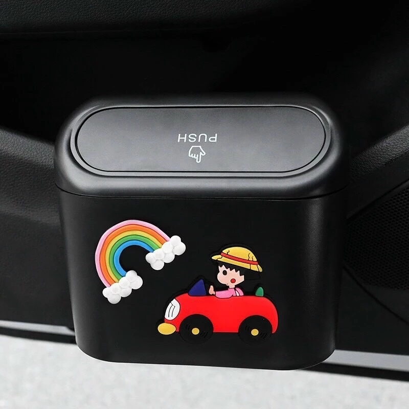 Thùng Rác Mini Để Trên Ô Tô - có nhiều hình icon ngộ nghĩnh