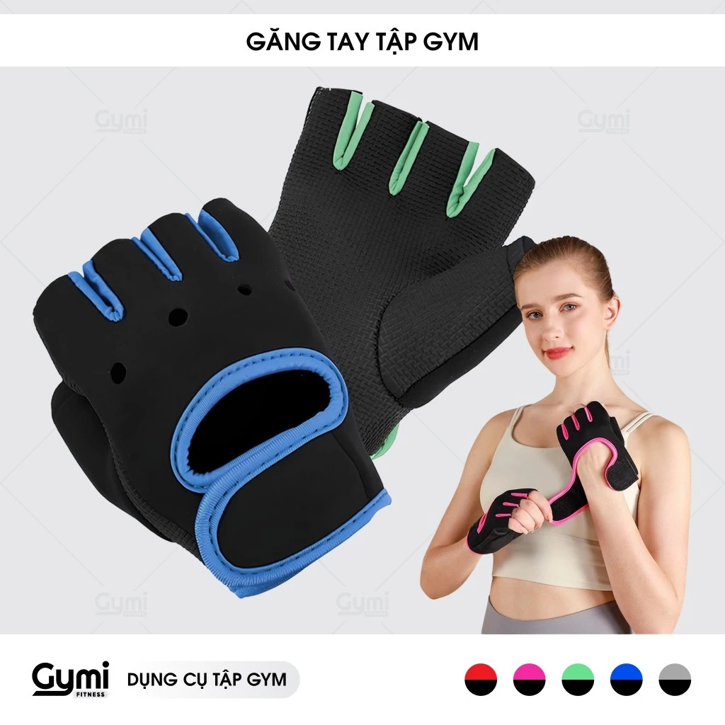 Găng Tay Tập Gym Nữ, Găng Tay Tập Thể Hình Nữ - Găng Tay Mút - GT-HoDan