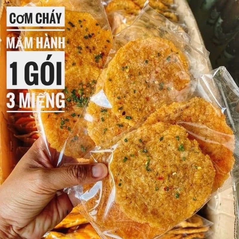 Cơm cháy mắm hành 1 gói (3miếng)