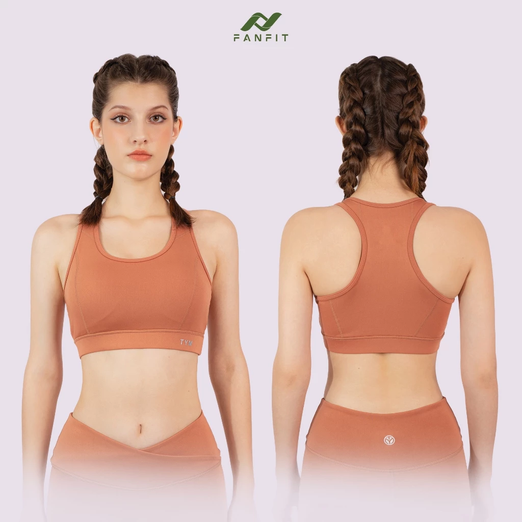 Áo bra thể thao tập Gym Yoga Pilates TYM SBRT002 - Phối đường may, Tặng mút ngực cao cấp