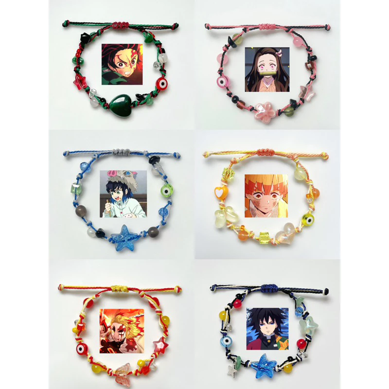 Vòng tay “ Kimetsu No Yaiba “ - Vòng tay Handmade - HYGGE ♡.•*
