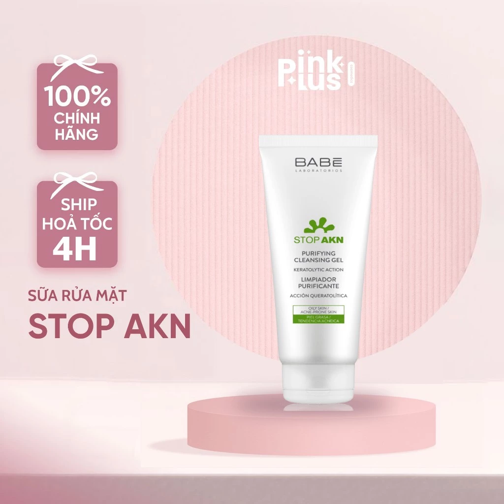 Sữa rửa mặt Stop Akn Purifying Cleansing gel cho da dầu mụn 200ml