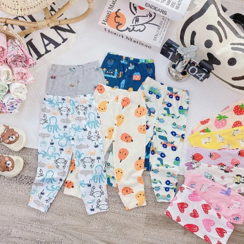 Quần dài chống muỗi, mặc mùa thu chất cotton xuất xịn cho bé trai, bé gái