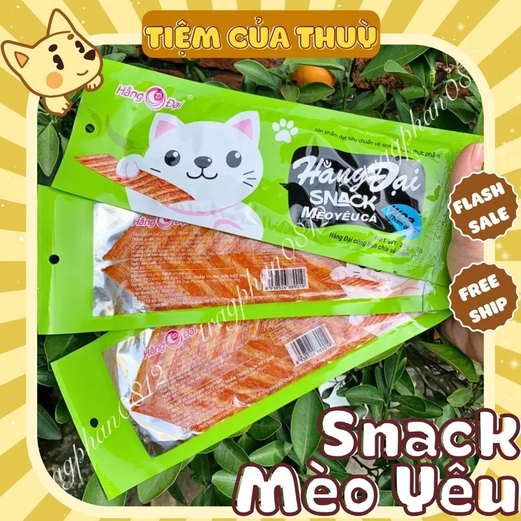 Gói Snack Mèo Yêu Cá Hằng Đại, Snack Cay Cay Cổng Trường, đồ ăn vặt nội địa, Tiệm Ăn Vặt Thuỳ Bùi
