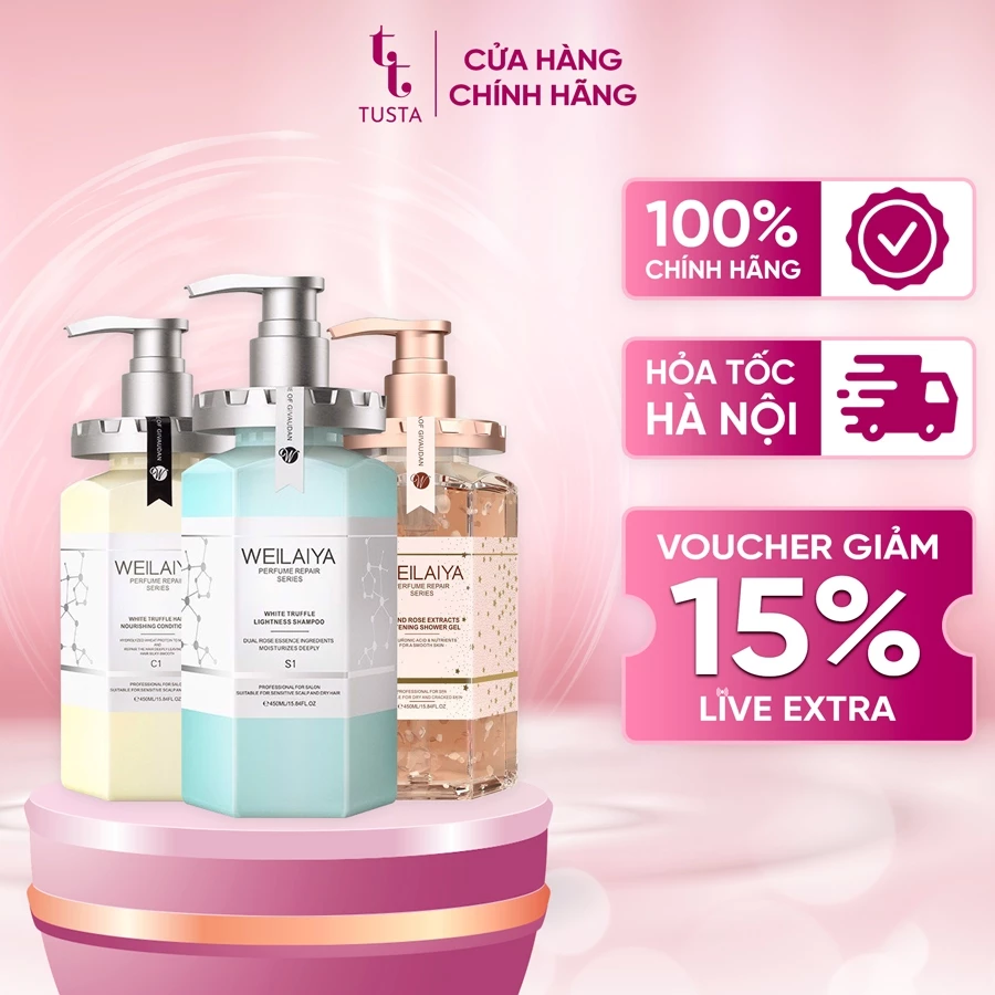 Combo bộ gội xả đa tầng nấm TRUFLE & sữa tắm cánh hoa hồng DAMASK