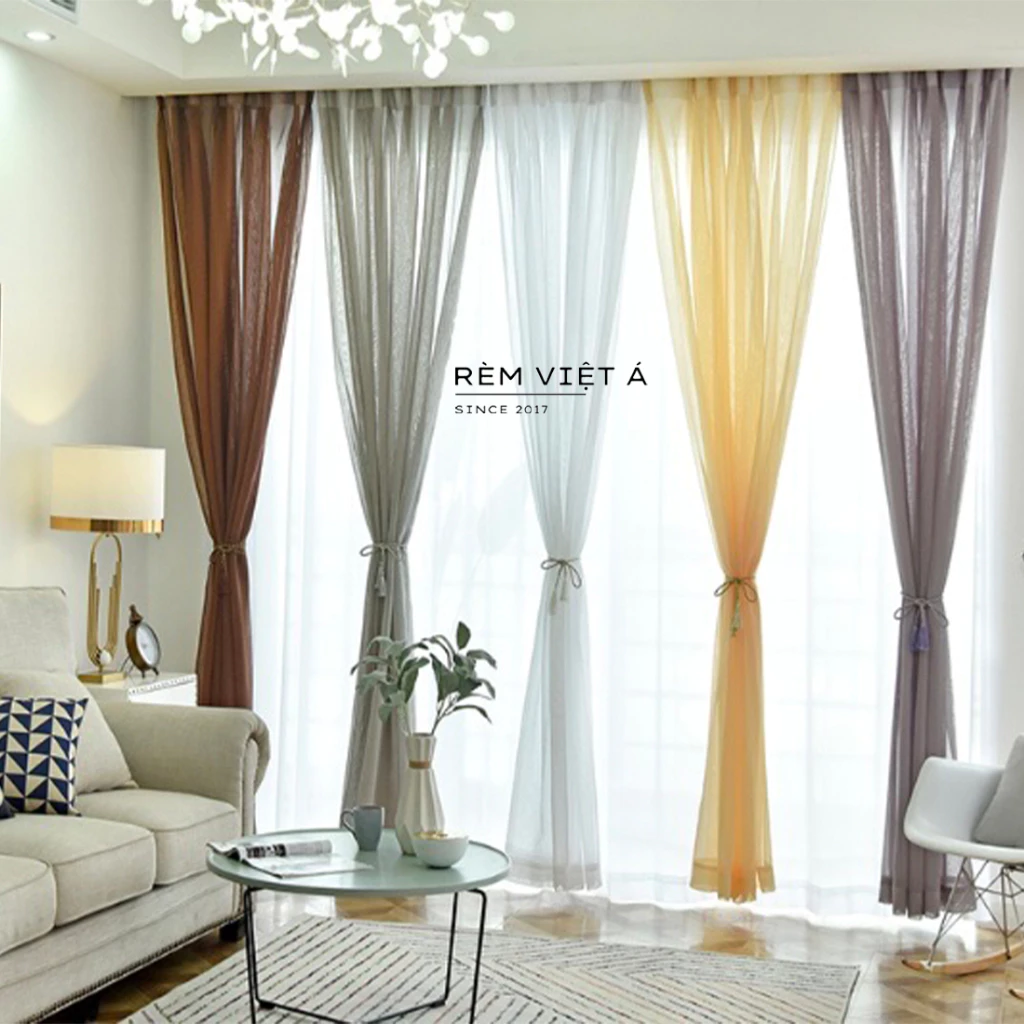 Rèm voan đũi Vintage - Voan đũi mộc mạc, trang trí phòng ngủ, phòng khách, rèm spa, homstay