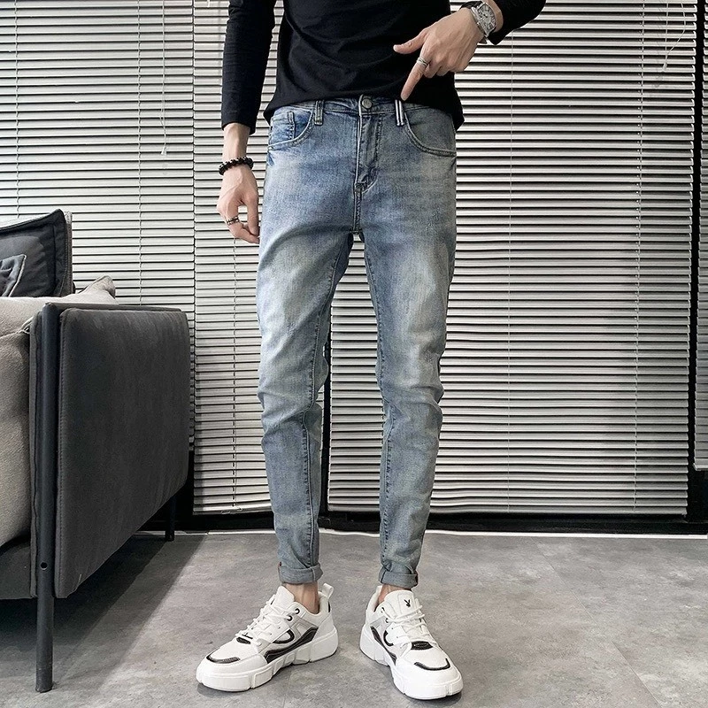 QUẦN JEAN NAM WASH DƠ XANH MỜ CÀO NHẸ PHONG CÁCH BỤI CÁ TÍNH 54 X1 QJN