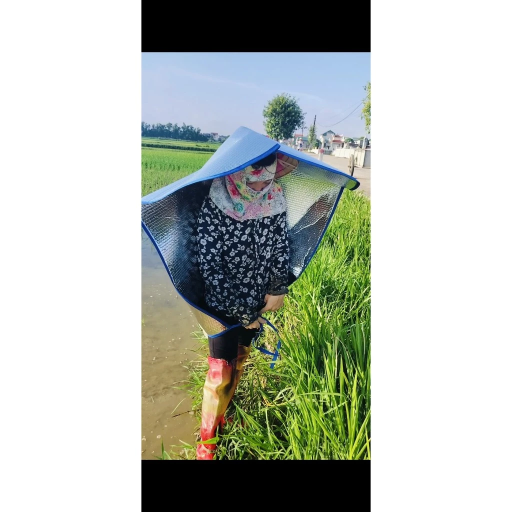 (Tuyển sỉ) MIẾNG CÁCH NHIỆT khuy cài CHE PHỦ TOÀN THÂN , CHỐNG NẮNG CHE MƯA CHO CÁC CHỊ EM LÀM NƯƠNG DẪY