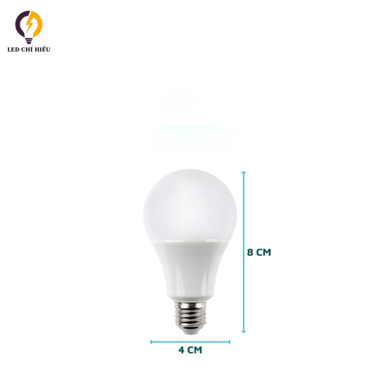 Bóng Đèn LED 3W Kín Nước, Bóng Búp Tròn Siêu Rẻ Ánh Sáng Trắng- Vàng