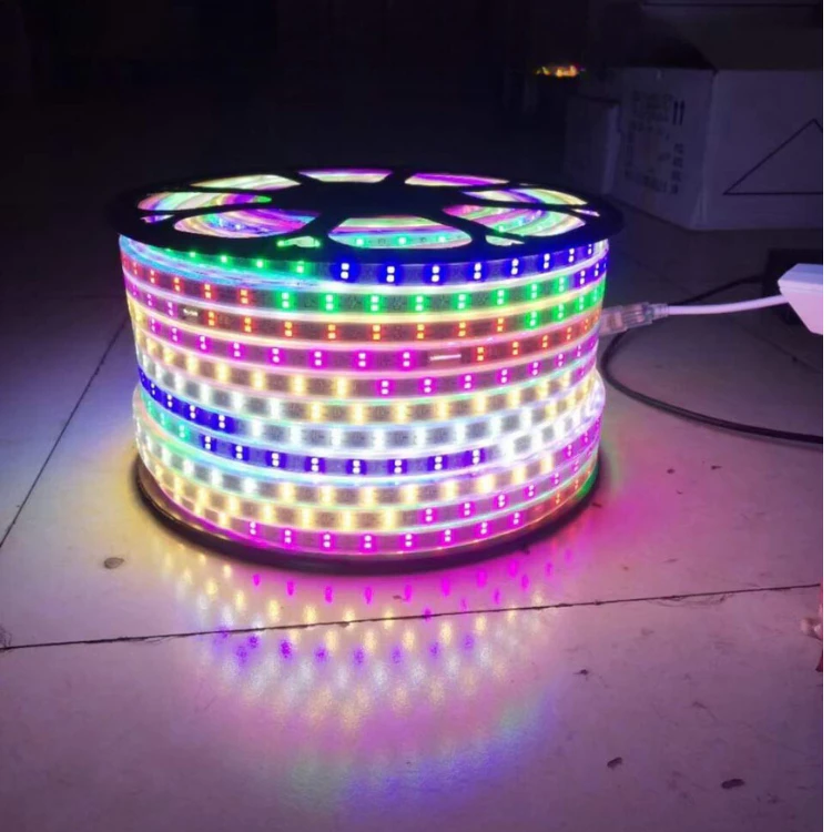 Dây Led Nháy 2835 Nháy Đuổi 7 Màu - Trang Trí 10M,15M,20M,Tách Lẻ Tặng Kèm Nguồn