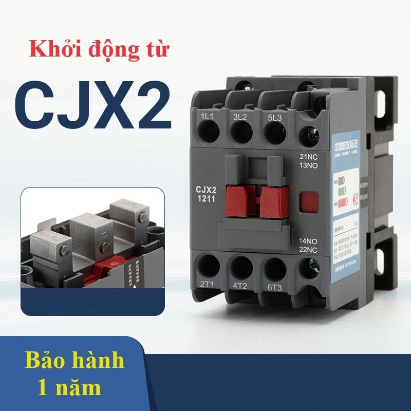 khởi động từ - Contactor 1 pha , 3 pha CJX2- 18A, 25A, 32A 220V-110Vac, 380Vac