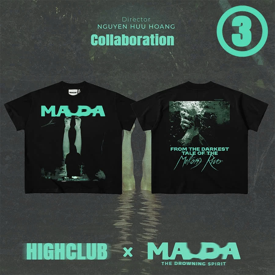 Áo thun MADA TEE 02 X HIGHCLUB màu trắng/ đen - UNISEX