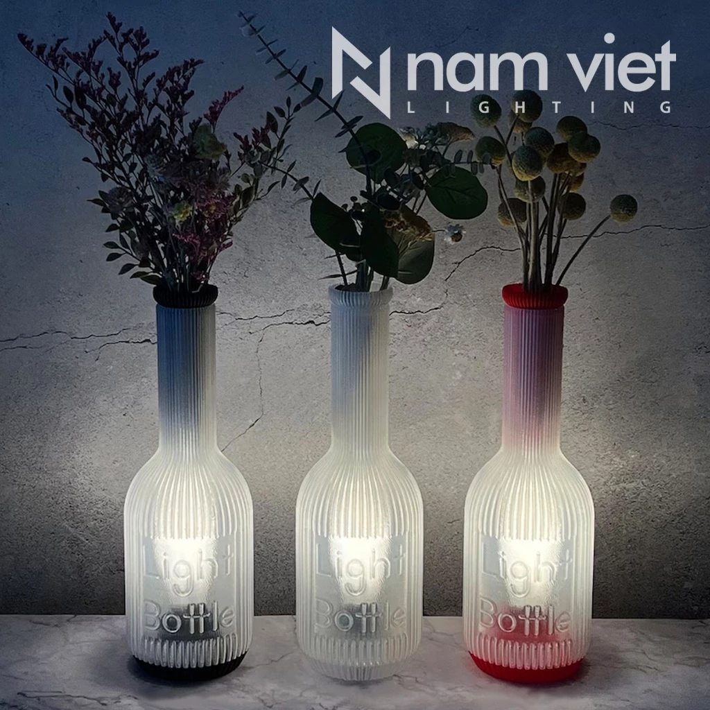 Đèn Bàn Nam Việt 💥Bottle Light💥 Thiết Kế Tên Theo Yêu Cầu_Dùng Làm Đèn Ngủ / Trang Trí / Quà Tặng
