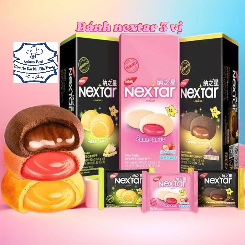 [Sẵn Hàng Mới ] Bánh Nextar Chocolate ăn là mê 3 vị tha hồ nựa