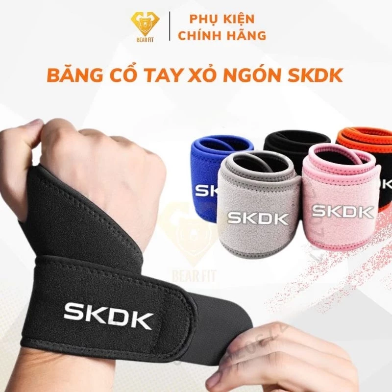 Quấn Cổ Tay Loại 1 Cao Cấp - Đai Bảo Vệ Cổ Tay tập Gym Xỏ Ngón SKDK