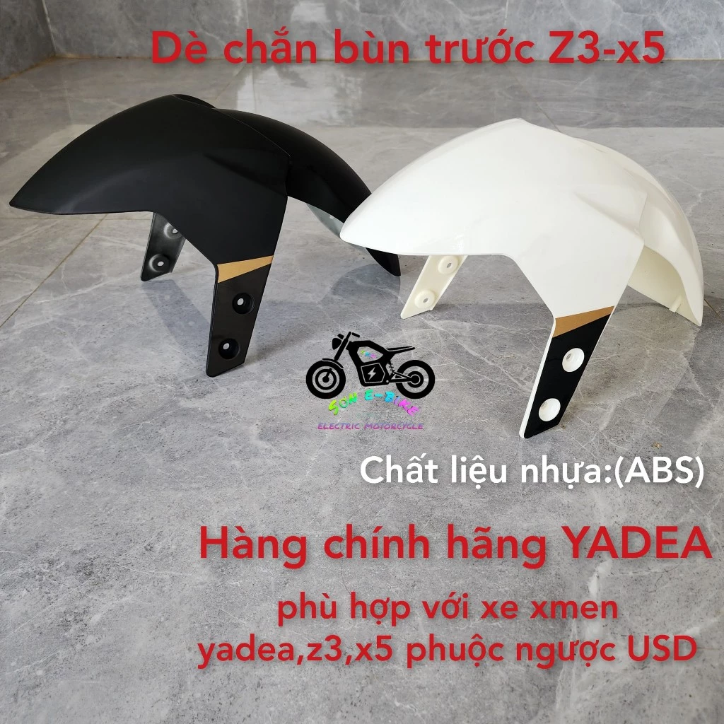 Dè Chắn Bùn Trước Xe Điện YADEA Chính Hãng Cho Xmen Z3 X5 Chất Liệu Nhựa ABS Dày Dặn