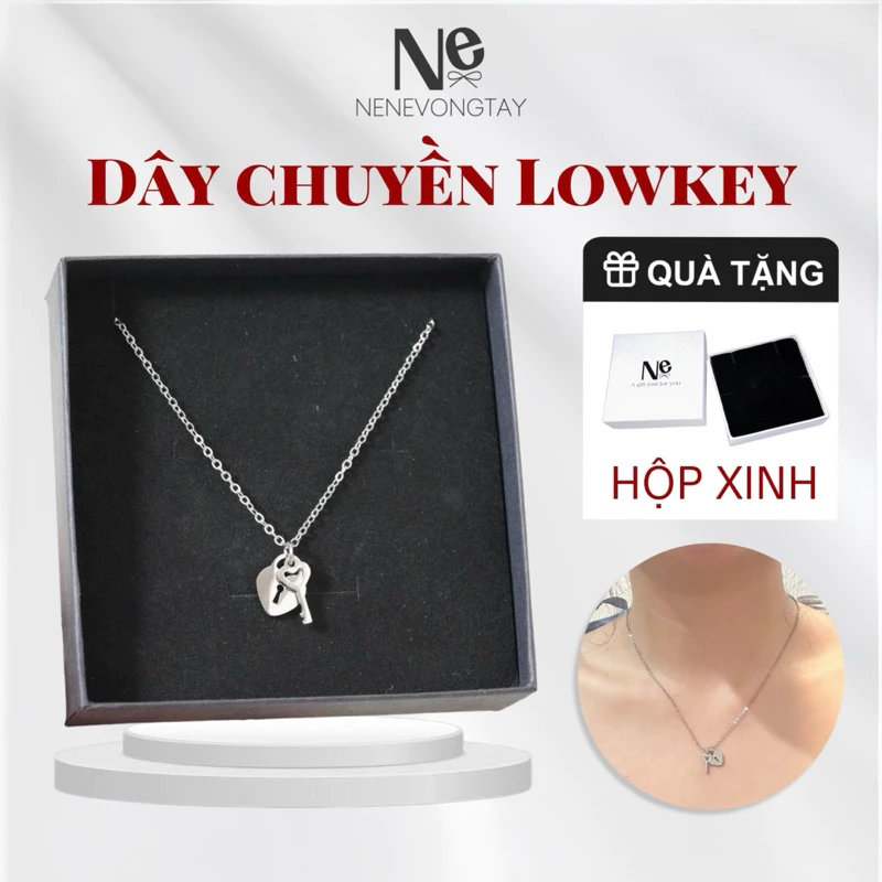 [TẶNG HỘP] Dây chuyền LOWKEY tkép mạ titan không rỉ - tặng hộp xinh - new in nene 2024 - trang sức phụ kiện