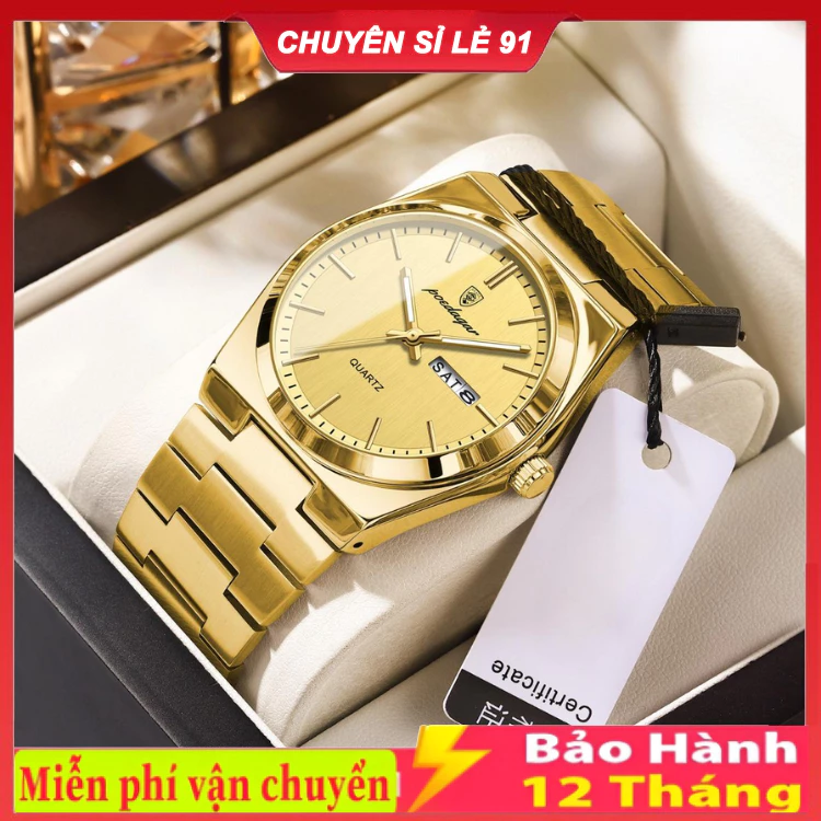 Đồng hồ nam POEDAGAR 930 chính hãng, phong cách đơn giản, dòng PRX, mỏng nhẹ, chống nước 30M , có lịch ngày