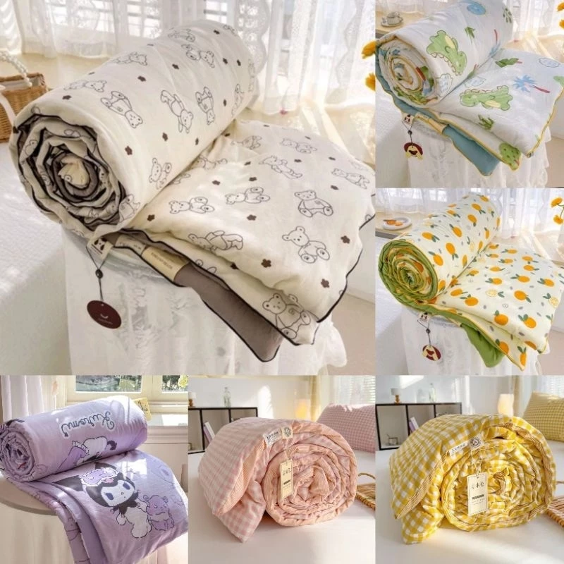 Chăn Hè Cotton Đũi Hàn Quốc kích thước 1m8x2m mền hè đũi siêu mát lạnh mùa hè
