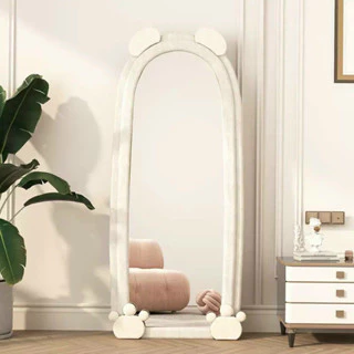 Gương Soi Toàn Thân Gấu Bọc Nỉ Phong Cách Bắc Âu Decor Phòng