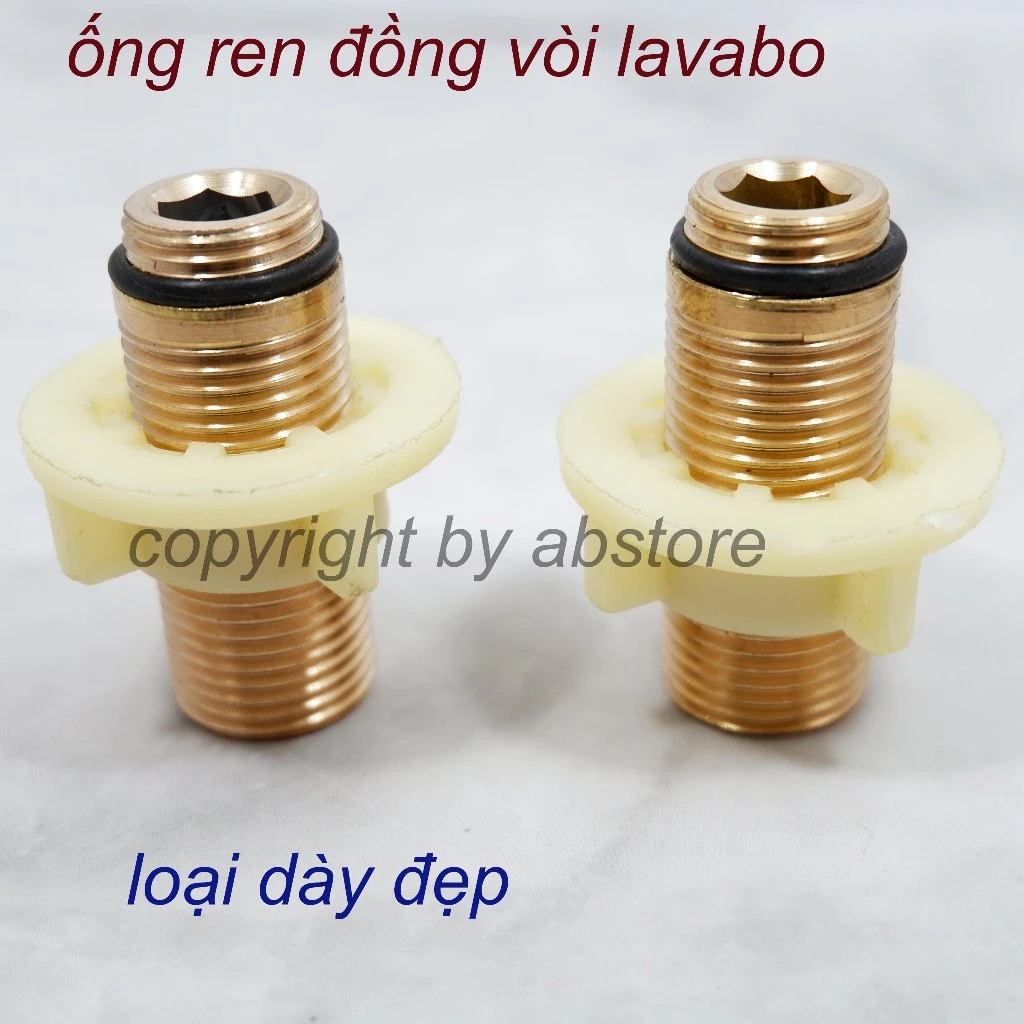 1 Ống chân đồng và ốc nhựa vòi chậu lavabo hàng đẹp giá rẻ