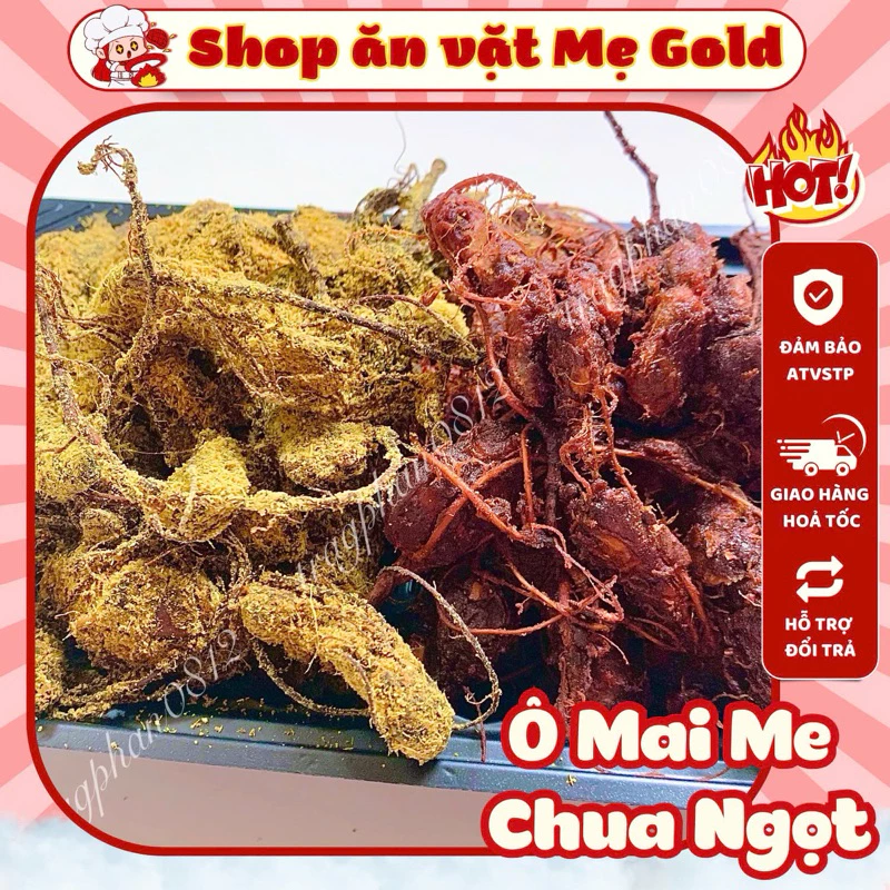 Ô mai me chua ngọt, me xào, me gừng nguyên trái (500g)