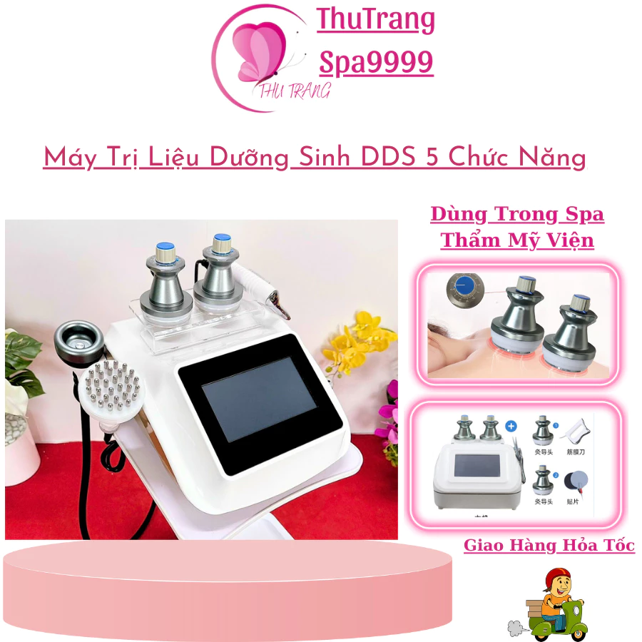 Máy Xung Điện Tri Liệu DDS 5 Trong 1 Máy Giãn Cơ | Giác Hơi Đả Thông Kinh Lạc Xoa Bóp Ấn Huyệt Đạo Trừ Hàn.
