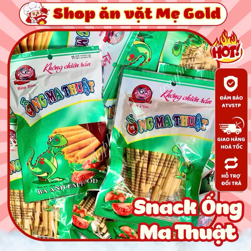 Combo gói snack ống ma thuật Ba Anh Em Food (gói 26g)
