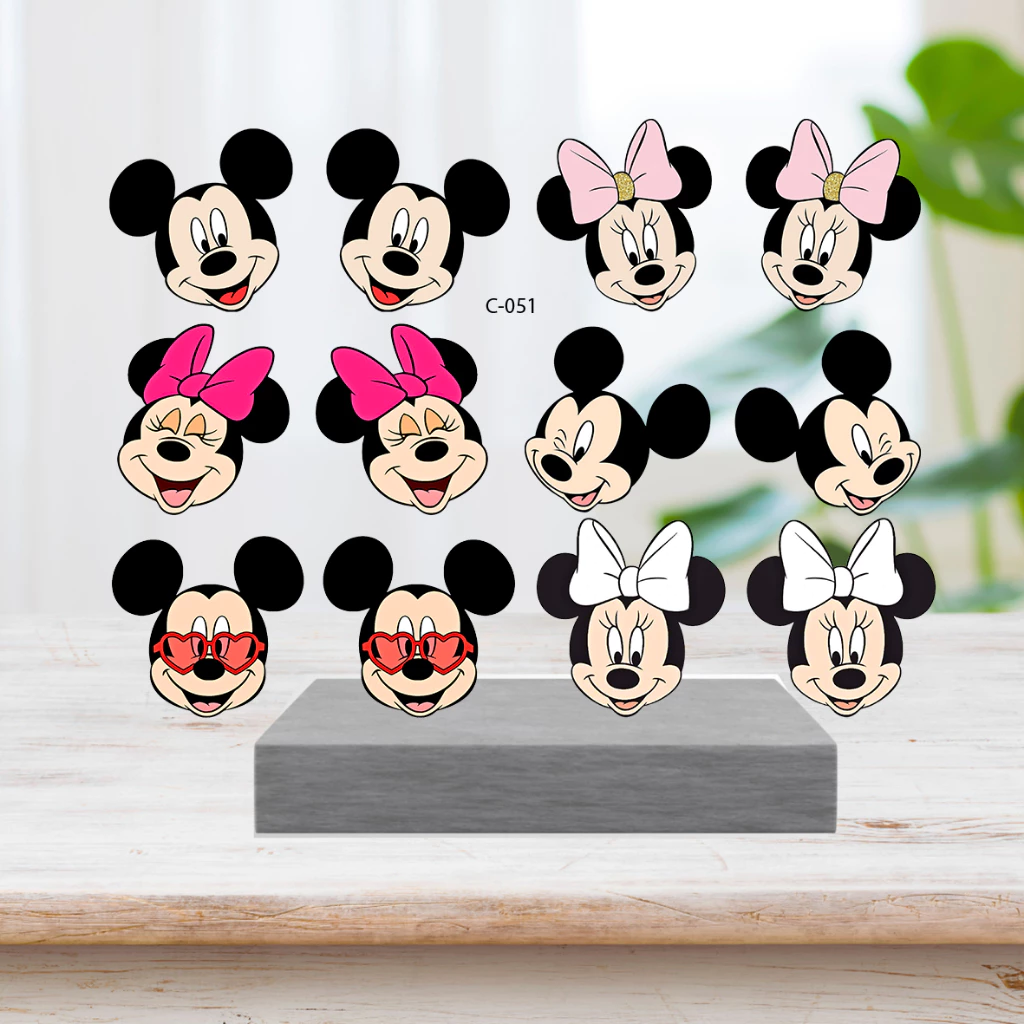 Sticker 5D Mickey, Donal Dán Móng (Mẫu Tay & Chân)