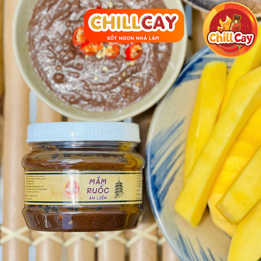 MẮM RUỐC CHẤM TRÁI CÂY 🔥CHILLCAY🔥 Mắm ruốc pha sẵn tỏi ớt chấm trái cây xoài,cóc, ổi ăn - nước chấm ăn vặt siêu ngon