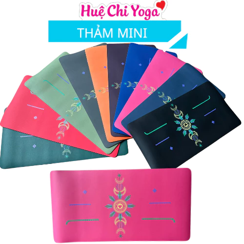 Thảm tập yoga mini, đệm pad xơ dừa siêu bám Clover dày 5mm