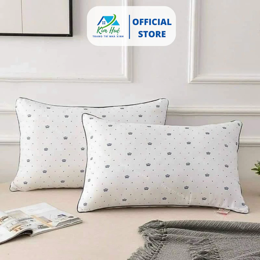 Gối vương miện ép hơi hàng cao cấp 45x65cm